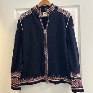 Dale of Norway Dark Blue Nordic Zip Cardigan